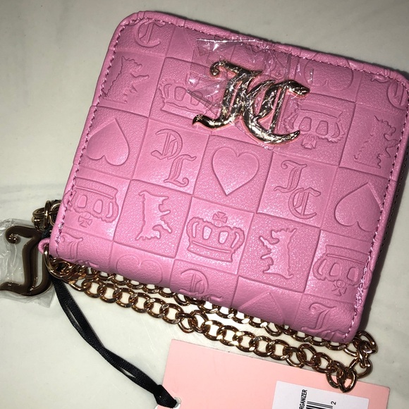 Juicy Couture Cherry Blossom Pretty Pop Small ZA Wallet Back ID Organizer NWT - Picture 16 of 16